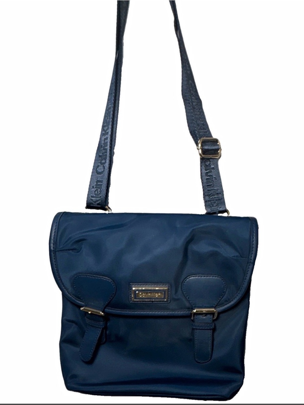 Calvin Klein navy crossbody purse